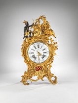 A Fine Louis XV Ormolu Clock By Jacques Debeu à Paris. Circa 1750